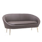 Faux Leather Sofa Mid Century Modern 30.31" High Curved Sofa Clearhalo 'furn' 'furn_sofas' 'Furniture' 'furniture_sofas' 'kitchen' 'kitchen_sofas' 'Living Room Furniture' 'Sofa' 'sofas' 1200x1200_d007b876-e6c1-47c4-a04a-e393dd8b9189