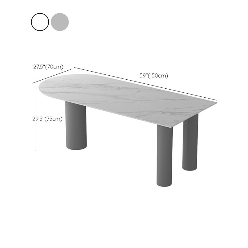 Modern Sintered Stone Dining Table 3-foot Kitchen Dinner Table Clearhalo 'Dining Tables & Seating' 'Dining Tables' 'dining_table' 'furn' 'furn_dining_table' 'Furniture' 'Kitchen & Dining Furniture' 1200x1200_d00b9602-6840-4742-9f9d-fbd2d8fe62f5
