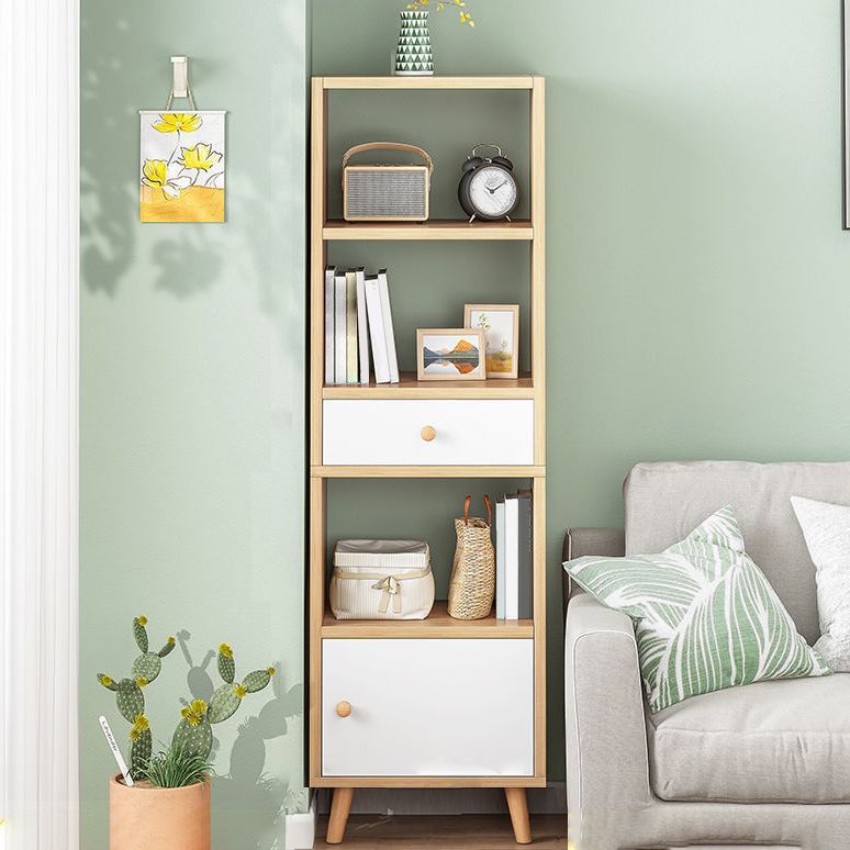 Libreria aperta in legno moderno libreria per angolo di casa minimalista moderna