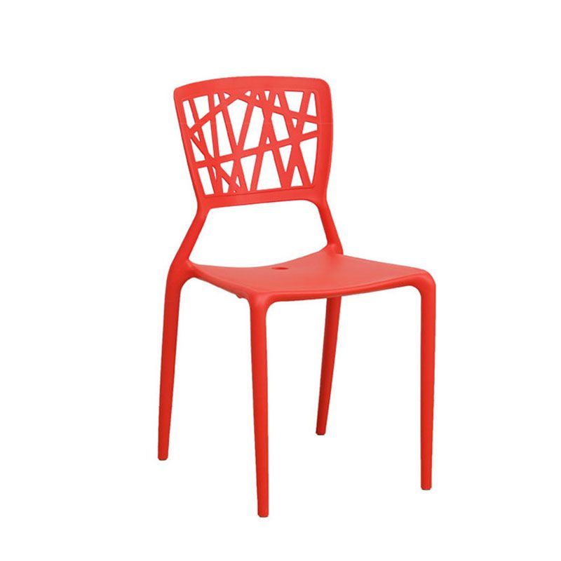 Contemporary Open Back Chair Plastic Stackable Dining Armless Side Chair Clearhalo ' kitchen&dining_furn' 'Dining Chairs' 'Dining Tables & Seating' 'dining_chair' 'furn' 'furn_dining_chair' 'Furniture' 'furniture_dining_chair' 'Kitchen & Dining Furniture' 'kitchen' 1200x1200_d00cd4af-f027-4b49-a79a-d9cf0e423958