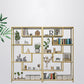 11.8" W X 78.7" H Glam Bookcase Metal Vertical Book Shelf for Bedroom