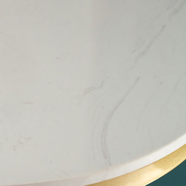 Mesa de bar redonda estilo Glam, mesa de mostrador de mármol sintético de 1/2/3 piezas