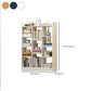 Floor Closed Back Bookshelf Modern Engineered Wood Shelf Bookcase for Home