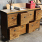 29.5" Tall Solid Wood Apothecary Accent Chest Rectangular Storage Cabinet with Drawers Clearhalo 'Cabinets & Chests' 'cabinets_chests' 'furn' 'furn_cabinets_chests' 'Furniture' 'Living Room Furniture' 1200x1200_d0128c02-e20d-488b-99fb-b34b38f6f47c