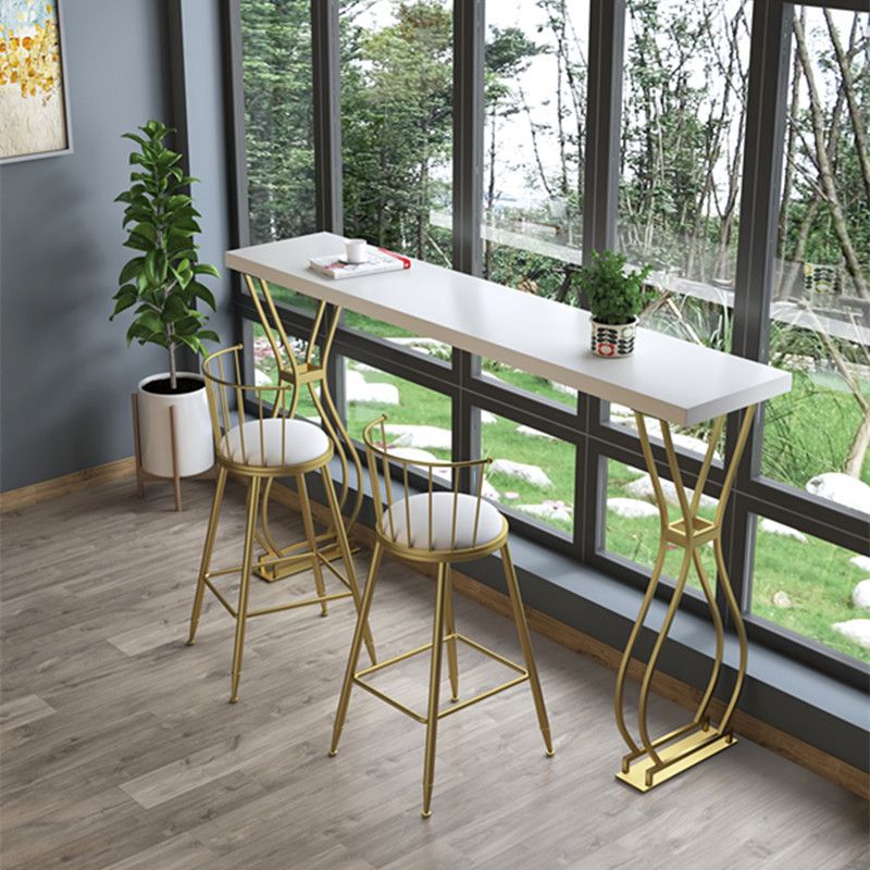 Modern Style Wood Top Counter Table 42-inch Height Table for Living Room Clearhalo 'Bar Furniture' 'Bar Tables' 'bar_tables' 'furn' 'furn_bar_tables' 'Furniture' 'furniture_bar_tables' 'Kitchen & Dining Furniture' 1200x1200_d0136b59-5c34-4031-8e9b-c1e993f72e78