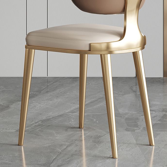 Glam Küche Esszimmerstühle gepolsterte armlose Esstühle