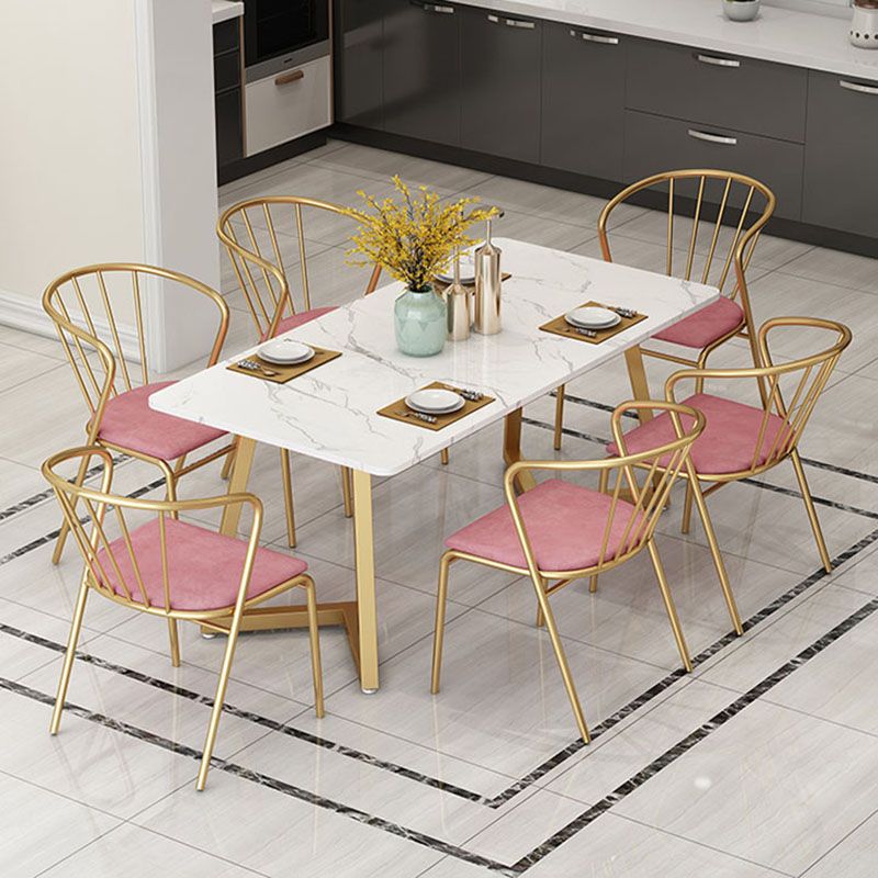 Scandinavian Style Windsor Back Side Chairs Upholstered Armless Dining Chairs Clearhalo ' kitchen&dining_furn' 'Dining Chairs' 'Dining Tables & Seating' 'dining_chair' 'furn' 'furn_dining_chair' 'Furniture' 'furniture_dining_chair' 'Kitchen & Dining Furniture' 'kitchen' 1200x1200_d014966b-8e5c-406c-9add-1304edccae1a