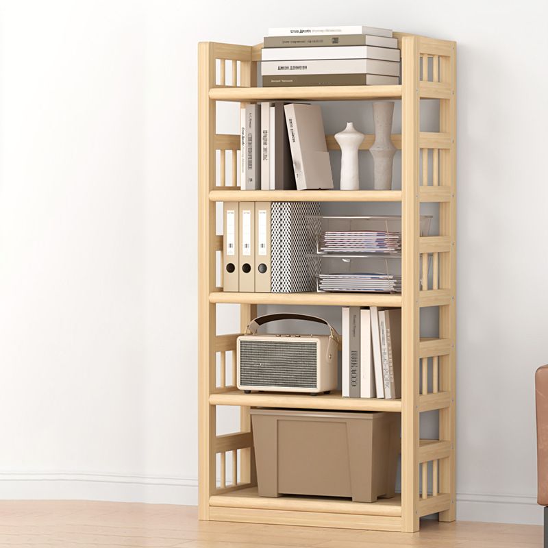 Contemporary Pine Shelf Bookcase Standard Natural Open Bookcase Clearhalo 'Bookcases' 'furn' 'furn_bookcases' 'Furniture' 'Office Furniture' 1200x1200_d014bc69-2834-46fc-a1d8-9f10b21e10bc
