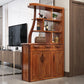 Solid Wood Cabinet in Brown 78.74" Tall Accent Cabinet with Drawers and Shelves Clearhalo 'Cabinets & Chests' 'cabinets_chests' 'furn' 'furn_cabinets_chests' 'Furniture' 'Living Room Furniture' 1200x1200_d014fa39-029d-498e-b038-8fea565b3263
