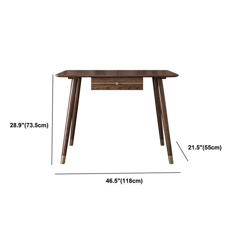 Glam Office Desk Rectangular Brown Solid Wood Writing Desk for Home Clearhalo 'furn' 'furn_office_desk' 'Furniture' 'Office Desks' 'Office Furniture' 'office_desk' 1200x1200_d0163148-7ec5-47a8-b0cf-1660eb2574f9