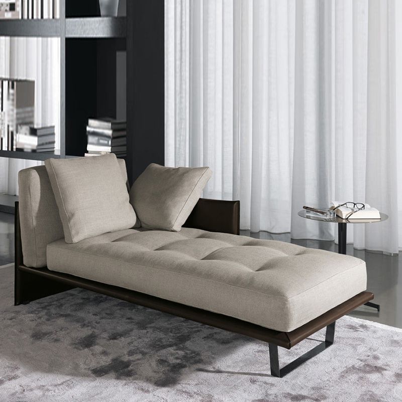 Living Room Chaise Square Arms Modern Chaise Lounge with Upholster Clearhalo 'Chairs & Seating' 'Chaise Lounge' 'chaise_lounge' 'furn' 'furn_chaise_lounge' 'Furniture' 'Living Room Furniture' 1200x1200_d01671de-c1f7-4aa1-9316-e21c5a205ae1