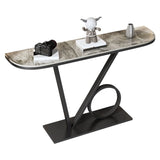 Tavolo da divano di piedistallo resistente alla macchia di ardesia contemporanea