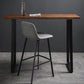 Juego de mesa de bar moderna, mesa de bar de madera maciza de 1/2/3 piezas con taburetes de bar tapizados