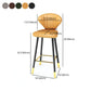 Scandinavian Swivel Leather Counter Stools Black Low Back Bar Stools with Footrest Clearhalo 'Bar Furniture' 'Bar Stools' 'bar_stools' 'furn' 'furn_bar_stools' 'furniture_bar_stools' 'Kitchen & Dining Furniture' 'kitchen&dining_furn' 'kitchen' 'kitchen_furn' Furniture' 1200x1200_d01948a4-830a-4c39-a0a3-ef201c4ef8a2