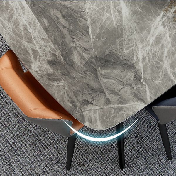 Industrial Style Dining Site Table Rectangle Stone Furniture with 4 Legs Clearhalo ' dining_table' 'Dining Tables & Seating' 'Dining Tables' 'furn' 'furn_dining_table' 'Furniture' 'furniture_dining_table' 'Kitchen & Dining Furniture' 'kitchen&dining_furn' 'kitchen' 'kitchen_dining_table' 1200x1200_d0199e44-5be4-44ec-a58f-38a79475a5b8
