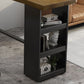 Pine Wood Bar Dining Table Modern Rectangle Bar Table with Trestle for Living Room Clearhalo 'Bar Furniture' 'Bar Tables' 'bar_tables' 'furn' 'furn_bar_tables' 'Furniture' 'furniture_bar_tables' 'Kitchen & Dining Furniture' 1200x1200_d019e56c-0e52-455b-b7d3-def84c419a0f