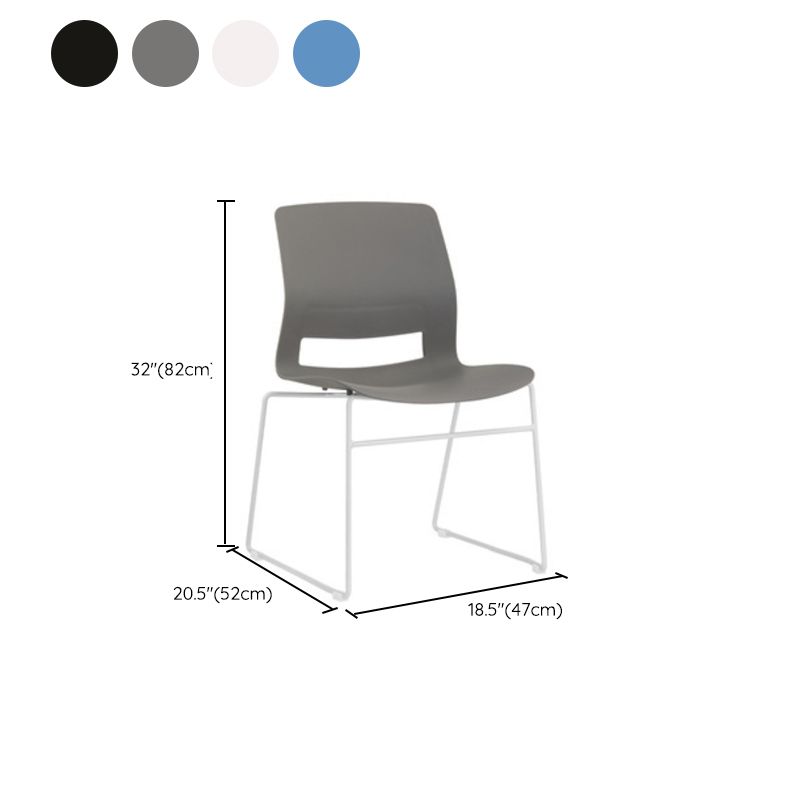 Eigentijdse no arm conferentie stoel benen inclusief bureaustoel voor kantoor