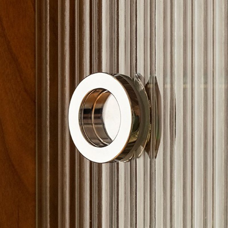 Mobile moderno armadio in vetro display a buffet mobile per sala da pranzo