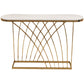 31.5-inch Tall Oval Console Table 1-shelf Stone Accent Table