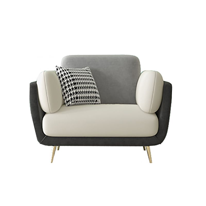 36" High Modern Velvet Square Arm Sofa with 2 Pillows Standard Sofa for Living Room Clearhalo 'furn' 'furn_sofas' 'Furniture' 'furniture_sofas' 'kitchen' 'kitchen_sofas' 'Living Room Furniture' 'Sofa' 'sofas' 1200x1200_d01e5d95-f086-4c91-b8ed-b50a32cce535