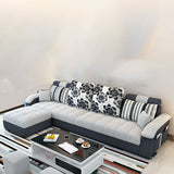 Slipcovered Pillowed Back Cushions Tufted Sectional Sofa Set with Storage Clearhalo 'Furniture' 'furniture_sectionals' 'kitchen' 'kitchen_sectionals' 'Living Room Furniture' 'Sectionals' 1200x1200_d01ea8ad-d177-4c73-bc9c-976a0434a11e