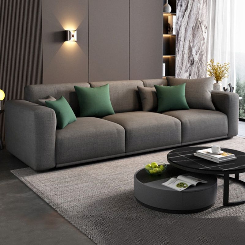 Fabric Living Room Square Arm Standard Cushions Contemporary Seating Clearhalo 'furn' 'furn_sofas' 'Furniture' 'furniture_sofas' 'kitchen' 'kitchen_sofas' 'Living Room Furniture' 'Sofa' 'sofas' 1200x1200_d01ecc80-7655-4662-bd91-60fcb29a8eff