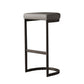 Modern Armless Backless Counter Stool Iron Cafer Bar Stool with Cushion and Pedal