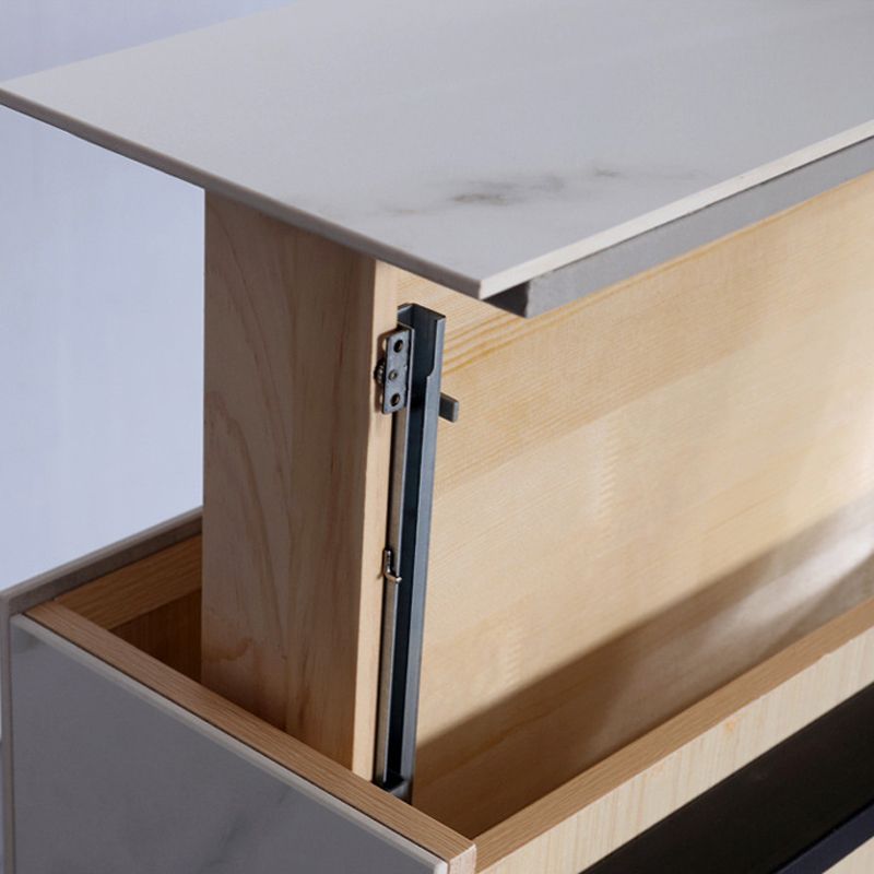 Modern Stone TV Stand Pine TV Media Stand with Drawers for Living Room Clearhalo 'furn' 'furn_tv_stands_entertainment_centers' 'Furniture' 'Living Room Furniture' 'TV Stands & Entertainment Centers' 'TV Stands & Media Storage Furniture' 'tv_stands_entertainment_centers' 1200x1200_d020a087-1224-4211-a0ab-917332ba0107