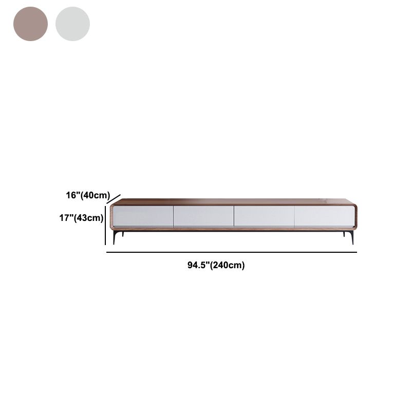 Zeitgenössischer TV -Ständer geschlossene Speicher -TV -Konsole mit Schubladen