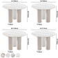 Contemporary Style Round 3 Legs Dining Table Stone Home Furniture for Indoor Clearhalo ' dining_table' 'Dining Tables & Seating' 'Dining Tables' 'furn' 'furn_dining_table' 'Furniture' 'furniture_dining_table' 'Kitchen & Dining Furniture' 'kitchen&dining_furn' 'kitchen' 'kitchen_dining_table' 1200x1200_d0217d39-aa16-4934-8047-67e368f29e37