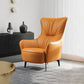 Contemporary Accent Armchair Faux Leather Barrel Accent Chair Clearhalo 'Accent Chairs' 'accent_chairs' 'Chairs & Seating' 'furn' 'furn_accent_chairs' 'Furniture' 'Living Room Furniture' 1200x1200_d0233c7b-b4d9-40f9-ab92-6c78ba3ebbdd