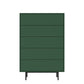 9.37"/47.24" Tall Wooden Chest, Rectangle Accent Chest with Drawers