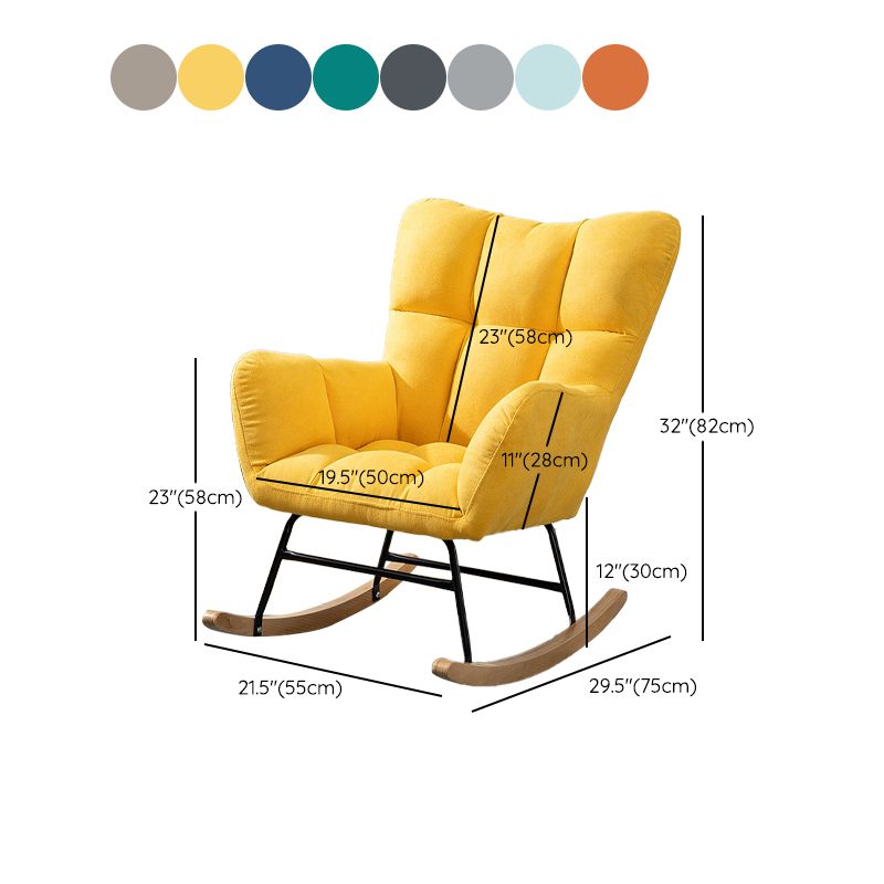 Chaise à bascule de style nordique simple Balcon Salon inclinable canapé à bascule