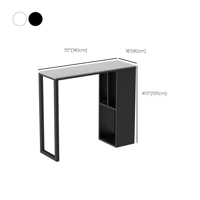 Bar Table Set 1/2/3 Stück Stein Rechteck Rechteck festes Bistro -Set