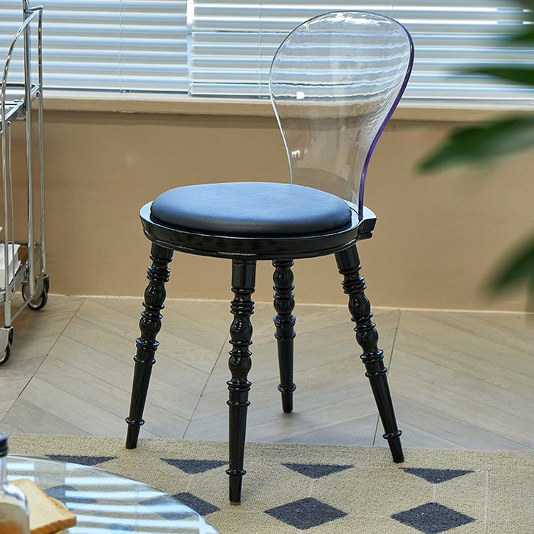 Silla de comedor tapizada de plástico para el comedor moderno