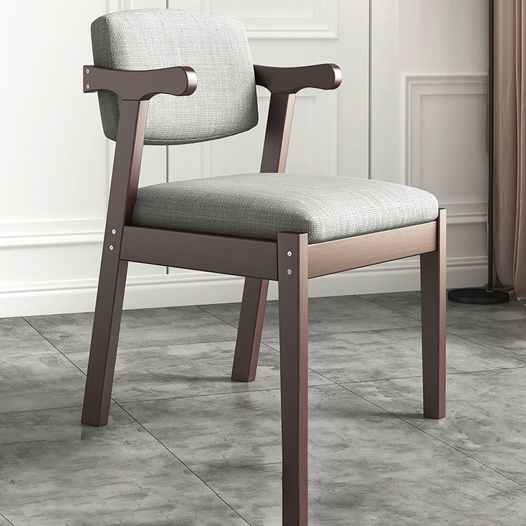 Contemporary Dining Arm Chair Open Back Chair with 4 Legs for Home Use Clearhalo ' kitchen&dining_furn' 'Dining Chairs' 'Dining Tables & Seating' 'dining_chair' 'furn' 'furn_dining_chair' 'Furniture' 'furniture_dining_chair' 'Kitchen & Dining Furniture' 'kitchen' 1200x1200_d02da003-2dd3-4e7c-8038-e2eeab10fb76
