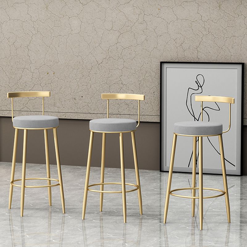 Modern Style Iron Bar Stool with Footrest Low Back Milk Tea Shop Simple Bar Stool Clearhalo 'Bar Furniture' 'Bar Stools' 'bar_stools' 'furn' 'furn_bar_stools' 'furniture_bar_stools' 'Kitchen & Dining Furniture' 'kitchen&dining_furn' 'kitchen' 'kitchen_furn' Furniture' 1200x1200_d02f26f6-921c-4a40-aeaa-43c56f061dc0