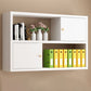 Wood Closed Back Bookshelf Floating Contemporary Bookcase with Shelves