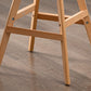 Contemporary Backrest Bar Stool Leather Wood 4 Legs Bar Stool , 1 Piece Clearhalo 'Bar Furniture' 'Bar Stools' 'bar_stools' 'furn' 'furn_bar_stools' 'furniture_bar_stools' 'Kitchen & Dining Furniture' 'kitchen&dining_furn' 'kitchen' 'kitchen_furn' Furniture' 1200x1200_d032477e-0fce-4639-b26a-26c76b2437a9
