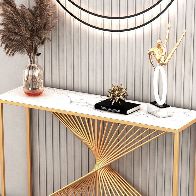 Table de console de fer contemporaine