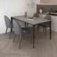 Mesa de comedor de estilo moderno Mesa rectangular de piedra sinterizada para el hogar
