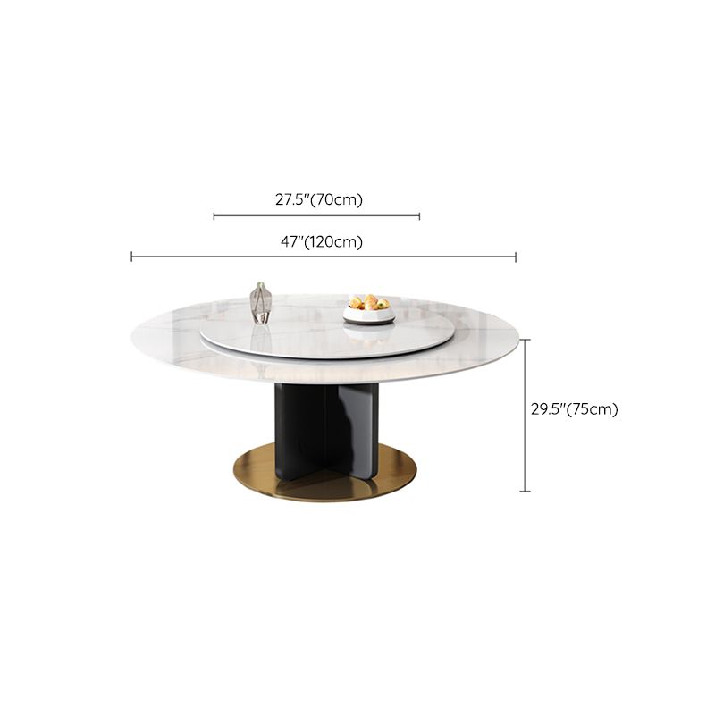Contemporary 1/4/8/11 Pieces Furniture Round Stone Dining Set for Home Clearhalo 'Dining Room Sets' 'Dining Tables & Seating' 'dining_room_set' 'furn' 'furn_dining_room_set' 'Furniture' 'Kitchen & Dining Furniture' 1200x1200_d034e6cc-41ff-478c-9f31-c23e6d1b51d7