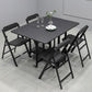 Modern 1/2/5/7 Pieces Foldable Dinette Set Black Wood Dining Table Set for Kitchen Clearhalo 'Dining Room Sets' 'Dining Tables & Seating' 'dining_room_set' 'furn' 'furn_dining_room_set' 'Furniture' 'furniture_dining_room_set' 'Kitchen & Dining Furniture' 1200x1200_d0350692-9029-4441-a4e0-e7e6924f5be9