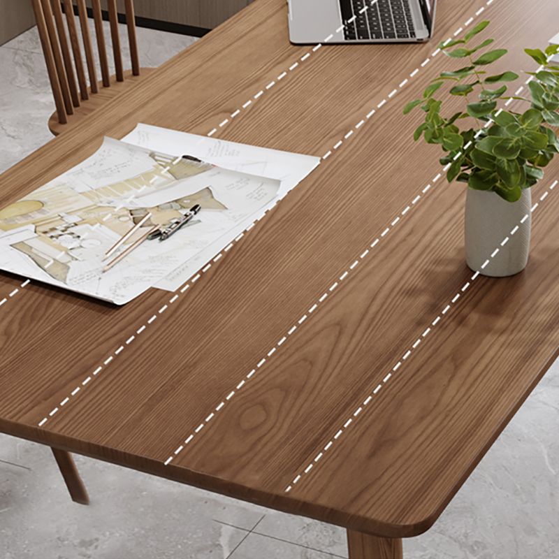 Contemporary Rectangular Writing Desk Solid Wood Office Desk Clearhalo 'furn' 'furn_office_desk' 'Furniture' 'Office Desks' 'Office Furniture' 'office_desk' 1200x1200_d0354a70-8887-4afd-bc3f-046a10ab6708