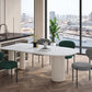 Contemporary Style Dining Table Stone 3-foot Dining Site Table for Home Clearhalo 'Dining Tables & Seating' 'Dining Tables' 'dining_table' 'furn' 'furn_dining_table' 'Furniture' 'Kitchen & Dining Furniture' 1200x1200_d036019a-4b15-41c0-bd78-7647b6e9f2a9