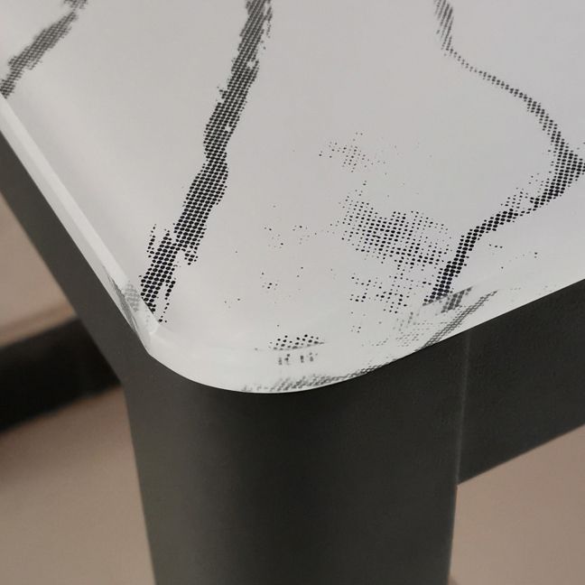 Eetkamer industriële eettafel 4 poten rechthoekige eettafel