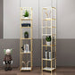 Industrial Vertical Open Etagere Bookshelf Iron Frame Manufactured Wood Shelf Bookshelf Clearhalo 'Bookcases' 'furn' 'furn_bookcases' 'Furniture' 'furniture_bookcases' 'kitchen' 'kitchen_bookcases' 'Living Room Furniture' 'Office Furniture' 1200x1200_d039013f-4364-48be-8730-d31d970936d9