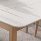 Stone Rectangle Dining Table Mid-Century Modern Dining Table with 4 Legs Clearhalo 'Dining Tables & Seating' 'Dining Tables' 'dining_table' 'furn' 'furn_dining_table' 'Furniture' 'furniture_dining_table' 'Kitchen & Dining Furniture' 'kitchen' 'kitchen_dining_table' 1200x1200_d03965fc-6dca-4372-b4e7-145dd5e0b074