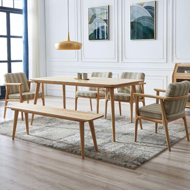 Glam Solid Wood Khaki Dining Table Rectangle Shape Standard Dining Table for Kitchen Clearhalo ' dining_table' 'Dining Tables & Seating' 'Dining Tables' 'furn' 'furn_dining_table' 'Furniture' 'furniture_dining_table' 'Kitchen & Dining Furniture' 'kitchen&dining_furn' 'kitchen' 'kitchen_dining_table' 1200x1200_d039febc-e3f2-4c57-8df1-8b525f12cee1