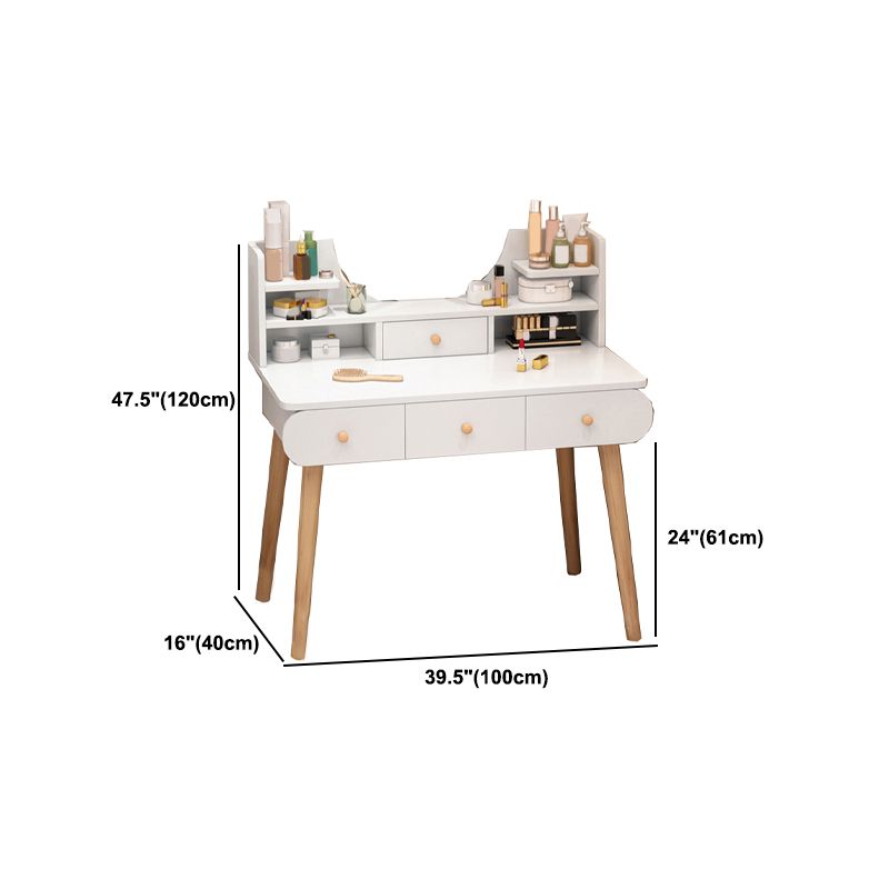 Scandinavische slaapkamer opbergdoos staan ​​rechte voeten ijdelheid bureau